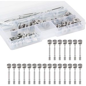 WELLOCKS Cam Lock Nuts and Cam Screws 20PCS 304 Stainless Steel